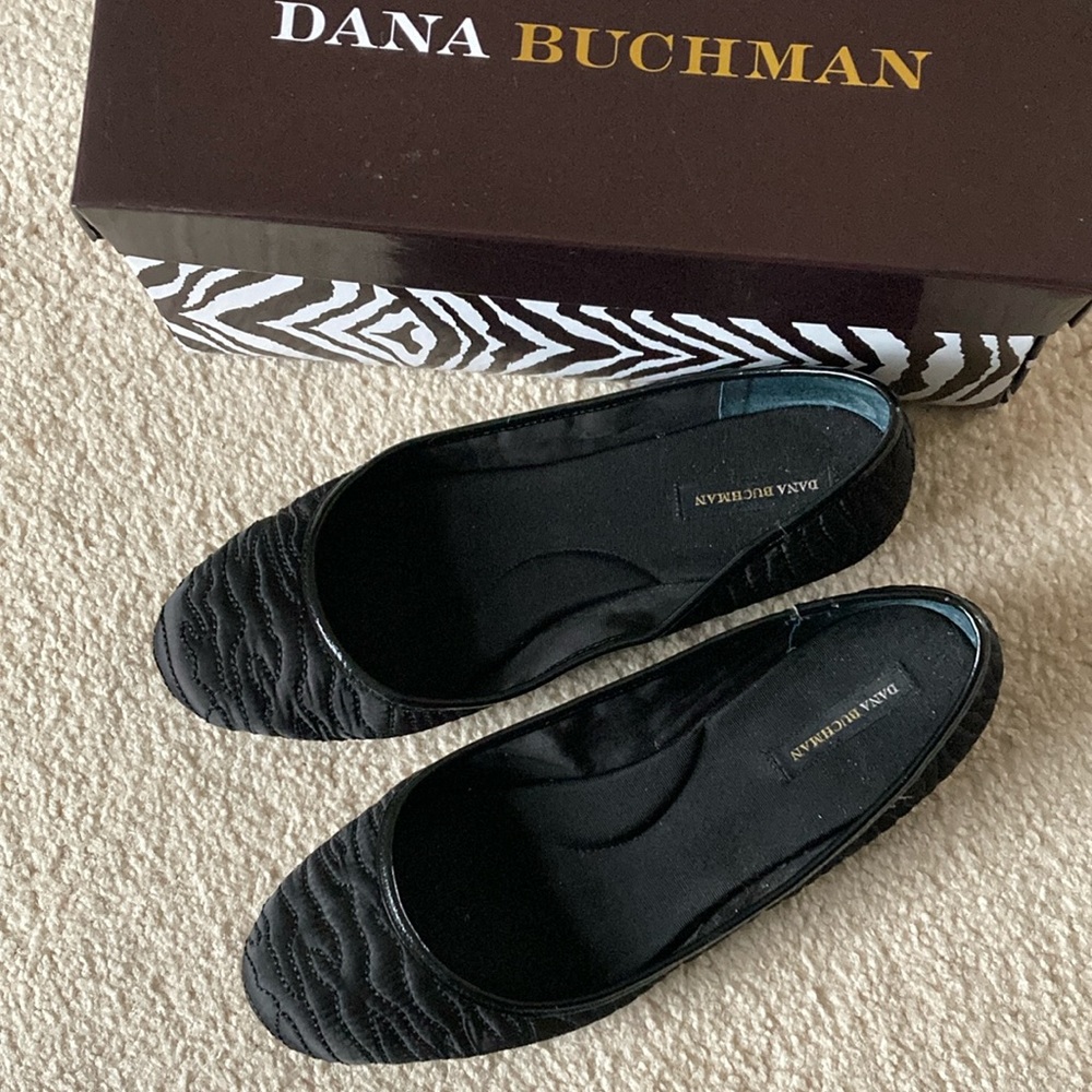 Dana Buchman Women's Quilted Dress Flats - Black - Size 9M